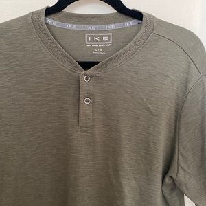 Olive Green Men’s Button Tee